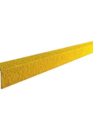 Korting Žlutá karborundová schodová hrana - délka 100 cm, šířka 5,5 cm, výška 5,5 cm, tloušťka 0,5 cm