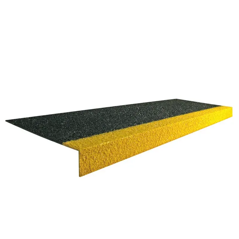Speciale Aanbieding Černo-žlutá karborundová schodová hrana - délka 150 cm, šířka 34,5 cm, výška 5,5 cm, tloušťka 0,5 cm