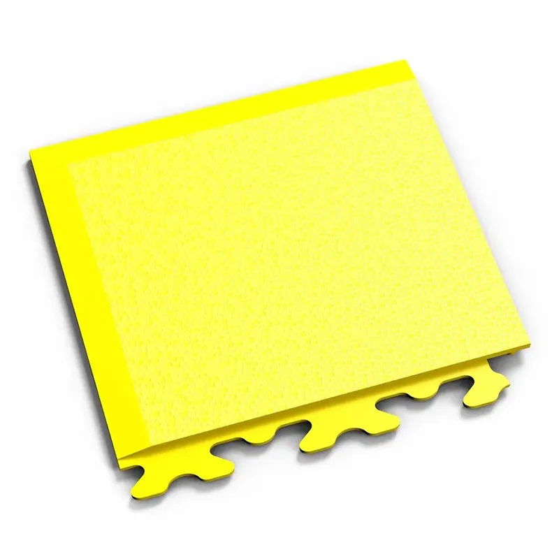 Hete Deal Žlutý plastový (PVC) rohový nájezd "typ A" Fortelock Invisible (hadí kůže) - délka 14,5 cm, šířka 14,5 cm, výška 0,67 cm