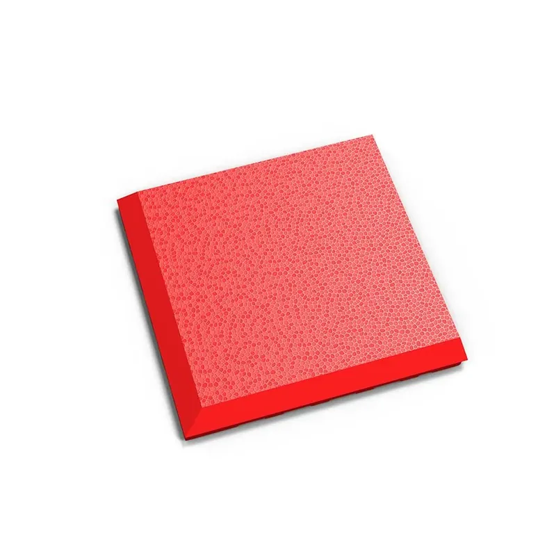 Červený plastový (PVC) rohový nájezd "typ C" Fortelock Invisible (hadí kůže) - délka 14,5 cm, šířka 14,5 cm, výška 0,67 cm Tijdelijk Beschikbaar