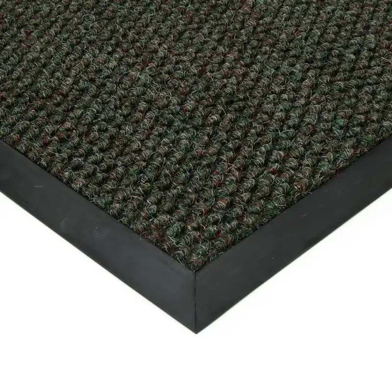 Seizoensaanbieding Zelená textilní zátěžová vstupní rohož FLOMA Fiona - délka 100 cm, šířka 100 cm, výška 1,1 cm