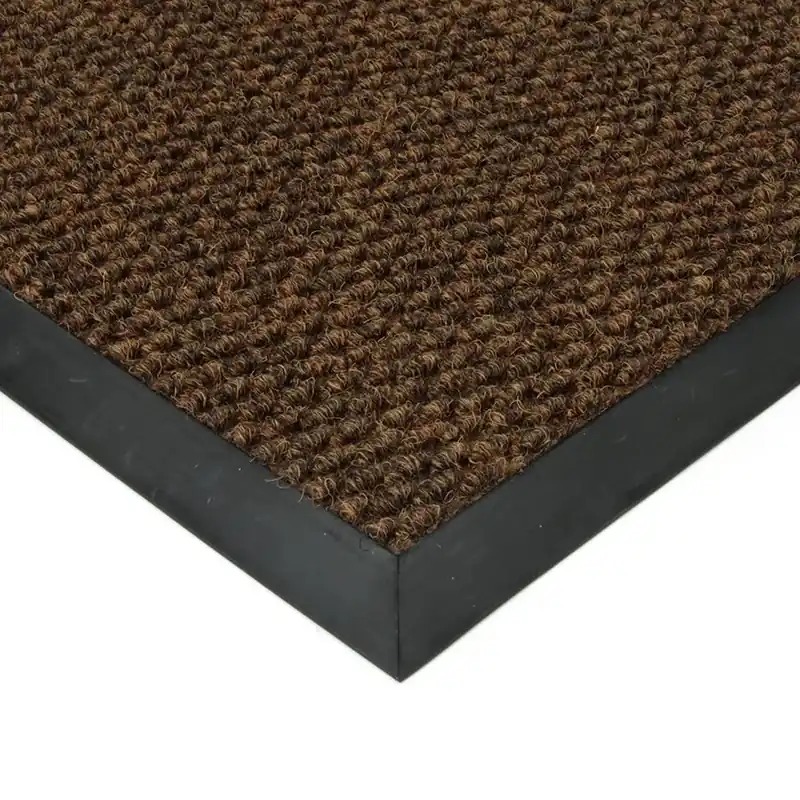 Korting Hnědá textilní zátěžová vstupní rohož FLOMA Fiona - délka 60 cm, šířka 90 cm, výška 1,1 cm