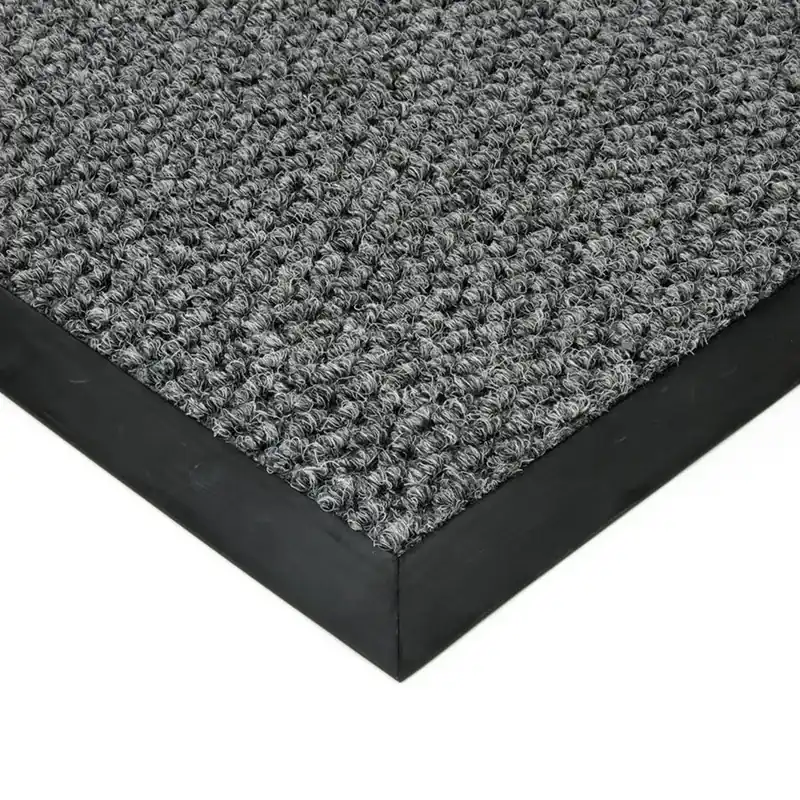 Šedá textilní zátěžová vstupní rohož FLOMA Fiona - délka 50 cm, šířka 80 cm, výška 1,1 cm Veilige Betaling
