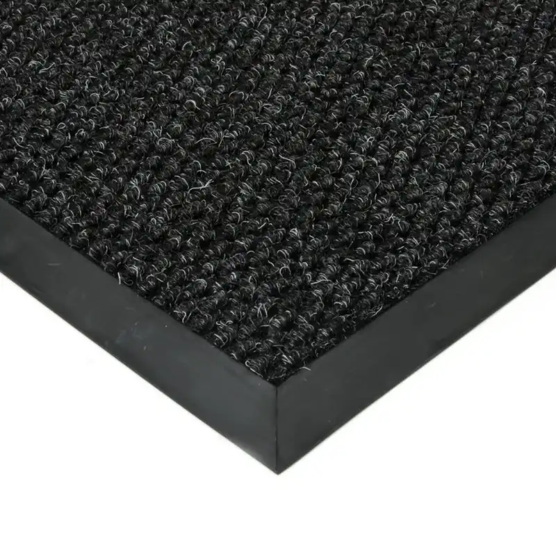 Direct Beschikbaar Černá textilní zátěžová vstupní rohož FLOMA Fiona - délka 200 cm, šířka 200 cm, výška 1,1 cm