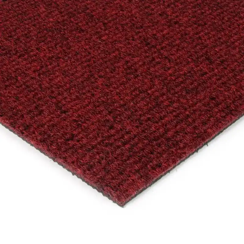 Červená kobercová čisticí zóna FLOMA Catrine - délka 100 cm, šířka 100 cm, výška 1,35 cm Op = Op