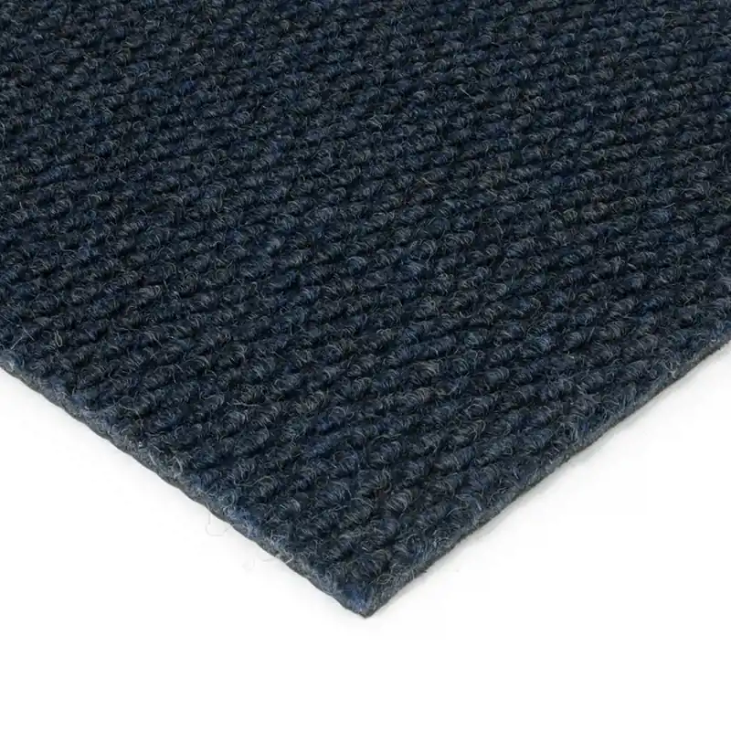 Premium Modrá kobercová zátěžová čisticí zóna FLOMA Fiona - délka 50 cm, šířka 100 cm, výška 1,1 cm