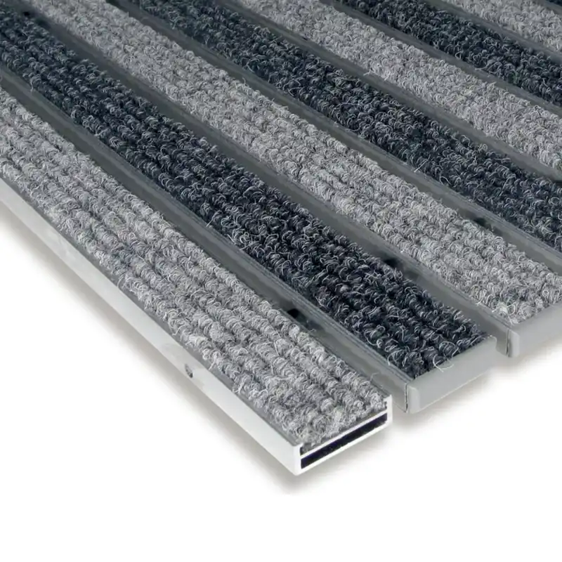 Hliníková textilní vstupní rohož FLOMA Alu Low - délka 100 cm, šířka 150 cm, výška 1 cm Op = Op