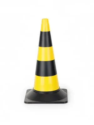 Fabrieksprijs Černo-žlutý plastový dopravní kužel - šířka 29 cm, výška 50 cm