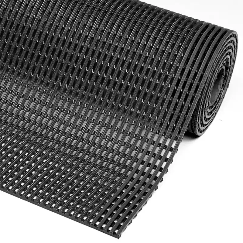 Must-Have Černá protiskluzová olejivzdorná rohož (metráž) Flexdek - délka 1 cm, šířka 91 cm, výška 1,2 cm