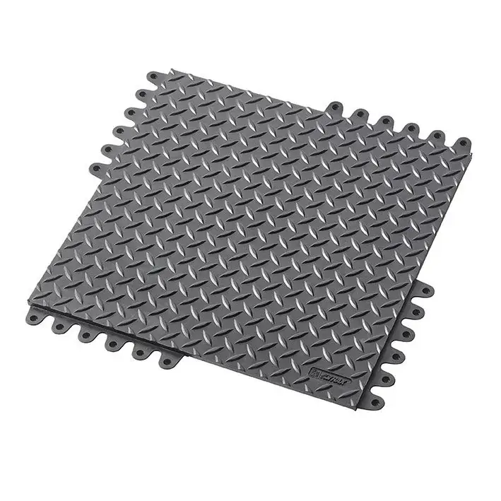 Černá gumová rohož De-Flex ESD - délka 45 cm, šířka 45 cm, výška 1,9 cm Beperkt Aanbod