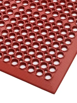 Aanbieding Červená gumová protiskluzová rohož do kuchyně Sanitop Red - délka 91 cm, šířka 594 cm, výška 1,27 cm