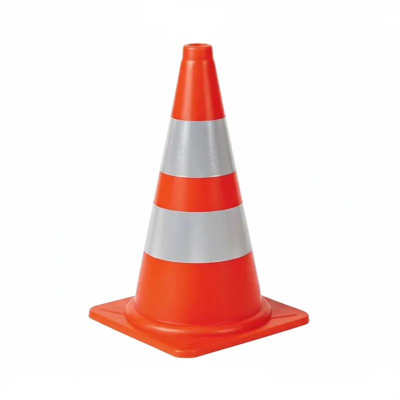 Direct Beschikbaar Oranžový plastový (PVC) reflexní dopravní kužel - délka 25 cm, šířka 25 cm, výška 39 cm