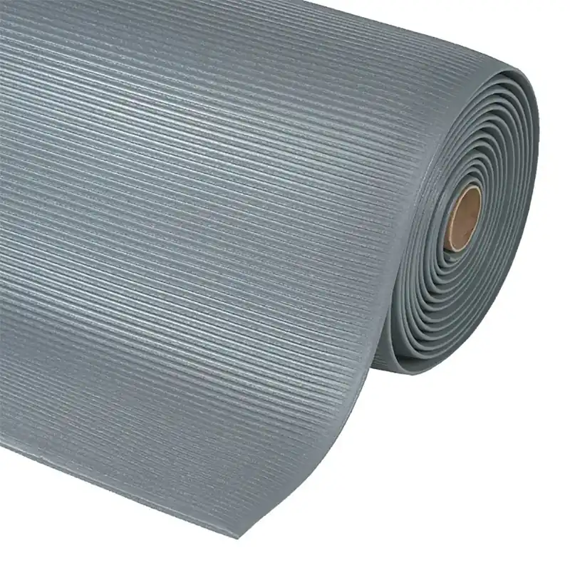 Šedá protiúnavová rohož (metráž) Crossrib Sof-Tred - délka 1 cm, šířka 91 cm, výška 1,27 cm Fabrieksprijs