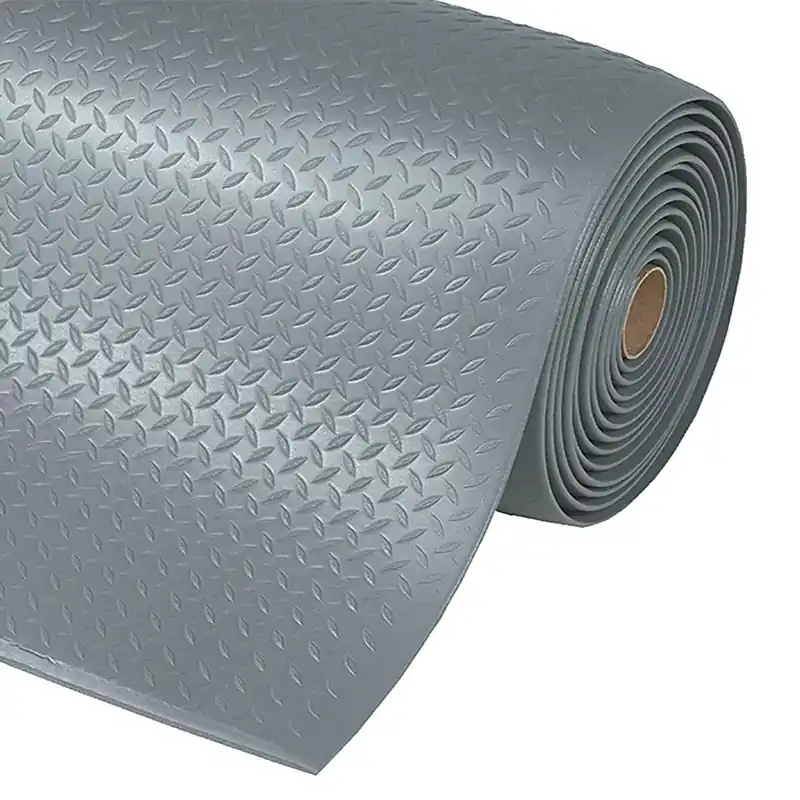 Šedá protiúnavová rohož (metráž) Diamond Sof-Tred - délka 1 cm, šířka 122 cm, výška 1,27 cm Speciale Aanbieding