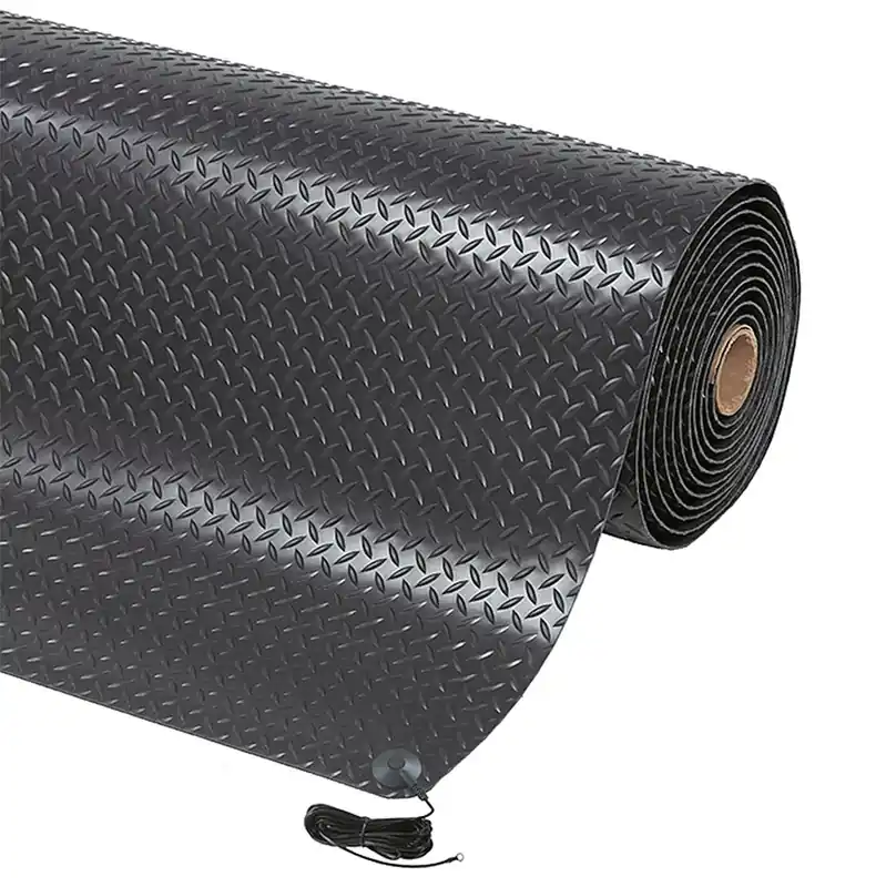 Černá protiskluzová ESD rohož Diamond Stat - délka 150 cm, šířka 91 cm, výška 1,4 cm Bestseller