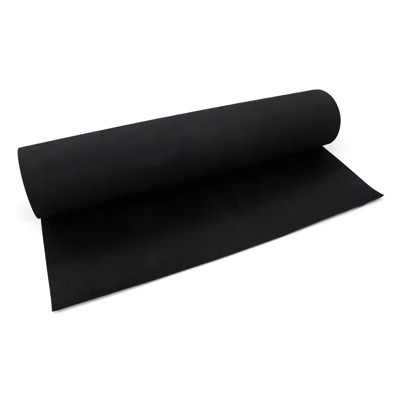 Černá protiskluzová průmyslová rohož Rib ‘n’ Roll - délka 10 m, šířka 120 cm, výška 0,3 cm Nieuw