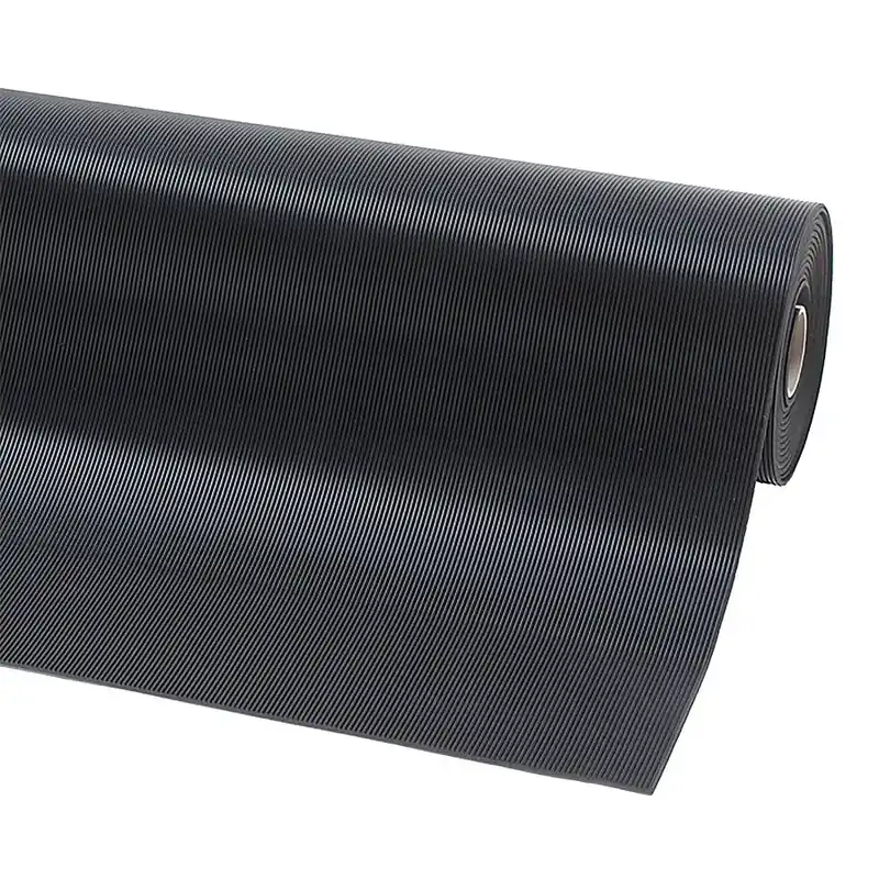Lage Prijs Černá olejivzdorná rohož (metráž) Rib ‘n’ Roll RS - délka 1 cm, šířka 100 cm, výška 0,3 cm