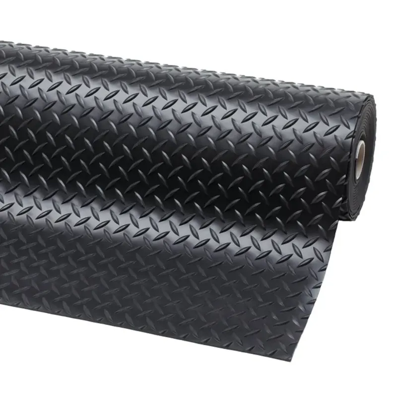 Černá protiskluzová rohož (metráž) Diamond Plate Runner - délka 1 cm, šířka 122 cm, výška 0,47 cm Laatste Versie