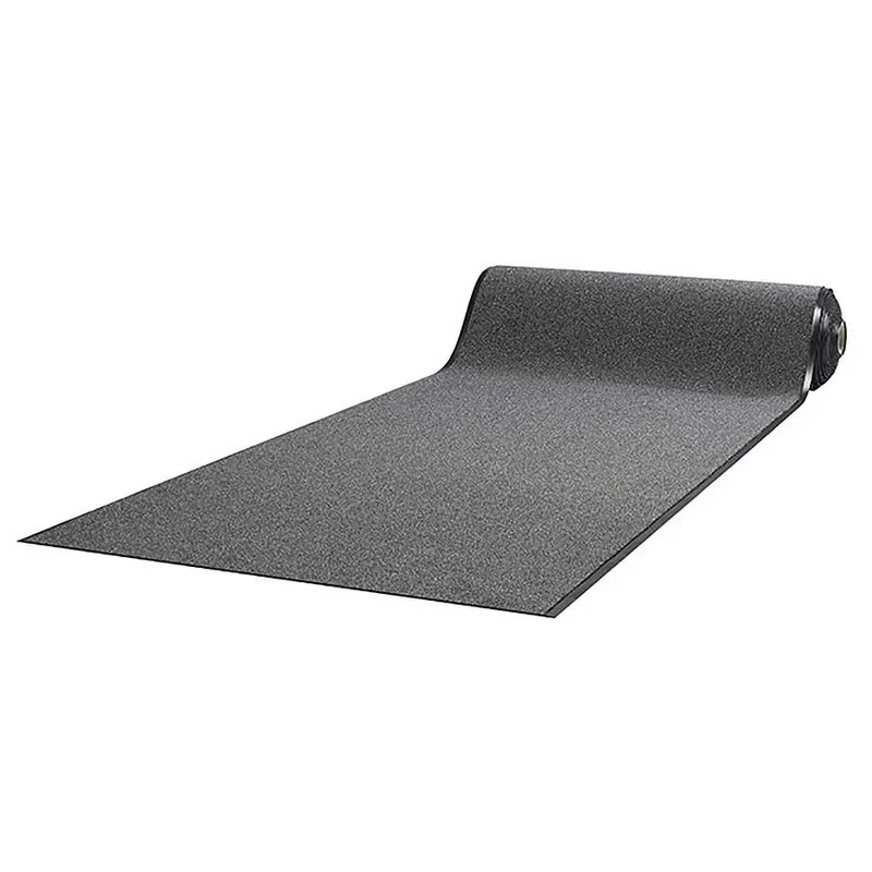 Černá vstupní rohož (lem - 2 strany) (metráž) FLOMA Carrera (Cfl-S1) - délka 1 cm, šířka 130 cm, výška 0,75 cm Voordeelprijs