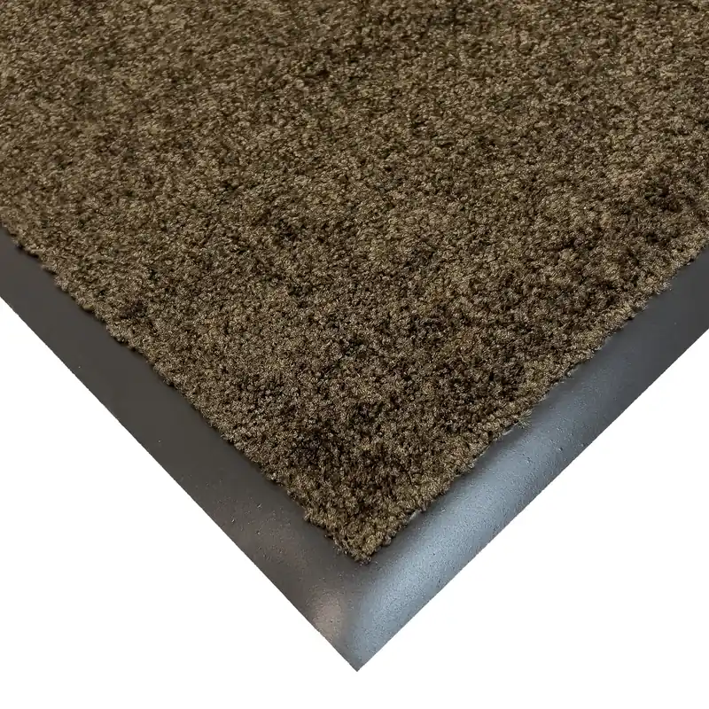Hnědá pratelná vstupní rohož FLOMA TW33 - délka 80 cm, šířka 120 cm, výška 0,8 cm Populair