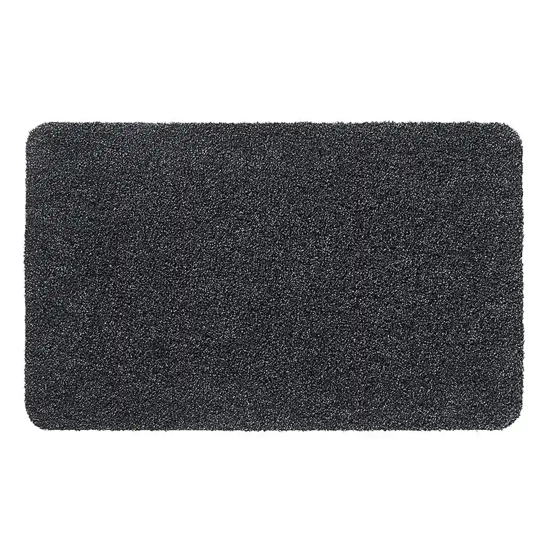 Černá pratelná vstupní rohož FLOMA Aqua Luxe - délka 50 cm, šířka 80 cm, výška 1,2 cm Must-Have