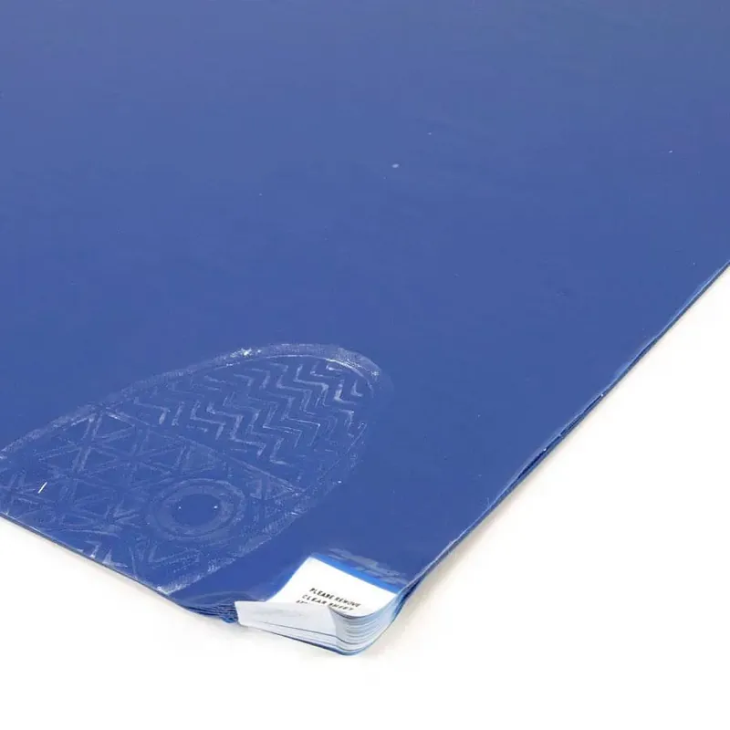 Modrá lepicí dezinfekční dekontaminační rohož FLOMA Sticky Mat - délka 45 cm, šířka 115 cm - 60 listů Tijdelijk Beschikbaar