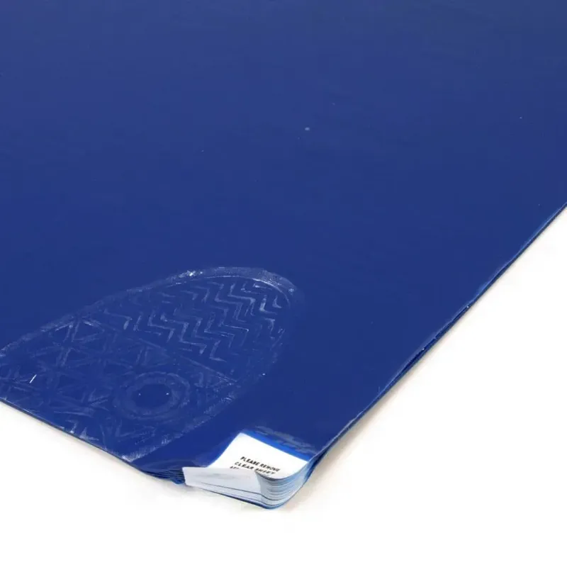 Actieprijs Modrá lepicí dezinfekční antibakteriální dekontaminační rohož FLOMA Antibacterial Sticky Mat - délka 90 cm, šířka 115 cm - 30 listů