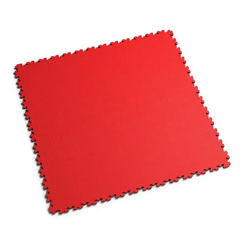 Červená plastová (PVC) zátěžová dlažba Fortelock XL (hadí kůže) - délka 65,3 cm, šířka 65,3 cm, výška 0,4 cm Aanbieding