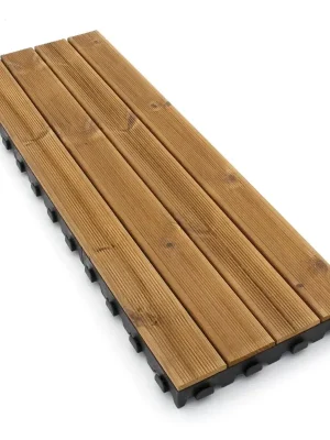 Lage Kosten Dřevěná terasová dlažba Linea Combi-Wood - délka 39 cm, šířka 117 cm, výška 6,5 cm