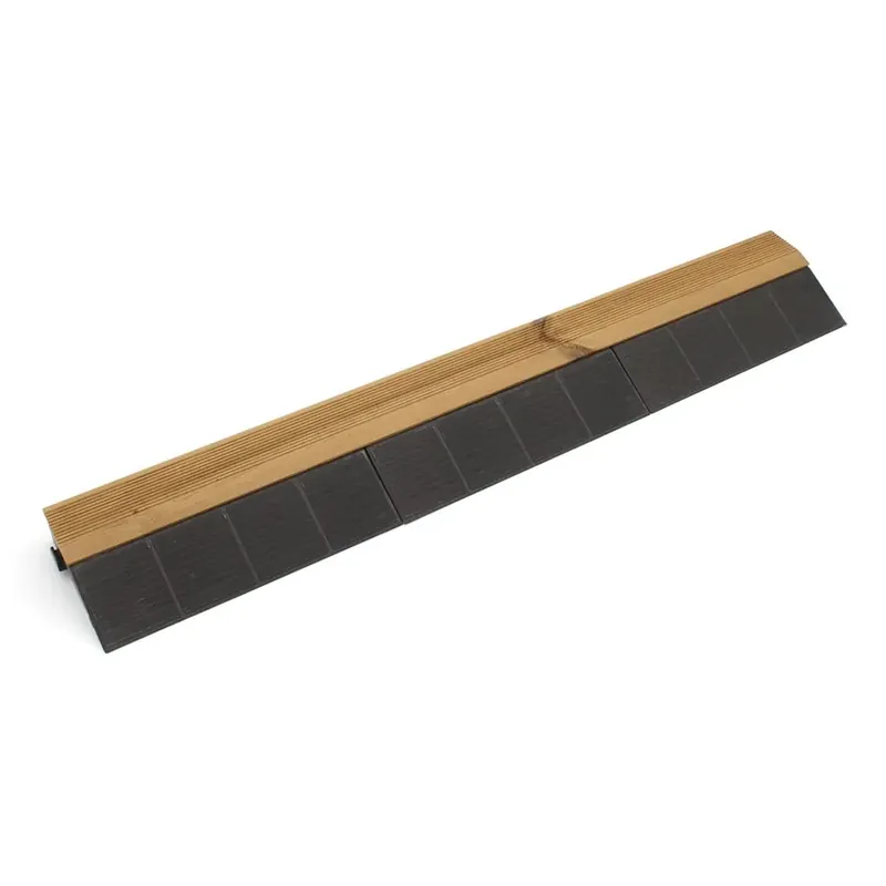 Superprijs Dřevěný nájezd "samice" pro terasovou dlažbu Linea Combi-Wood - délka 118 cm, šířka 19,5 cm, výška 6,5 cm
