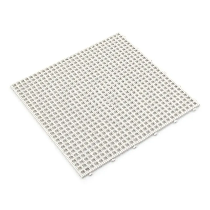 Bílá plastová terasová dlažba Linea Flextile - délka 39 cm, šířka 39 cm, výška 0,8 cm Op = Op