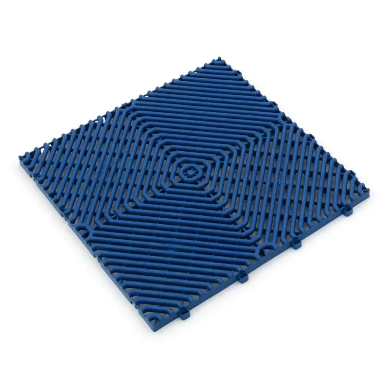 Modrá plastová terasová dlažba Linea Rombo - délka 38,3 cm, šířka 38,3 cm, výška 1,7 cm Op = Op