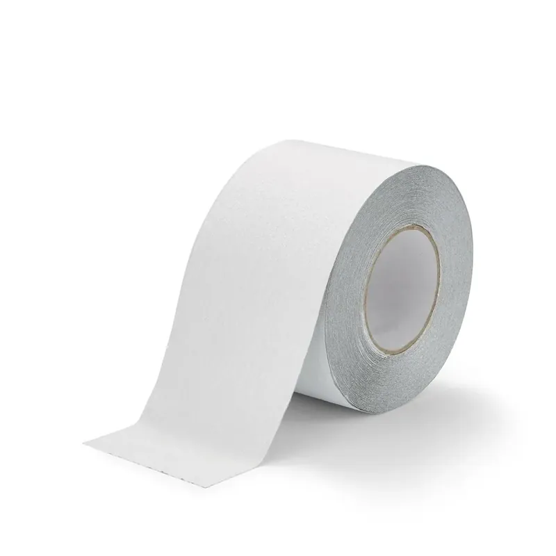 Fabrieksprijs Bílá korundová protiskluzová páska FLOMA Standard - délka 18,3 m, šířka 10 cm, tloušťka 0,7 mm