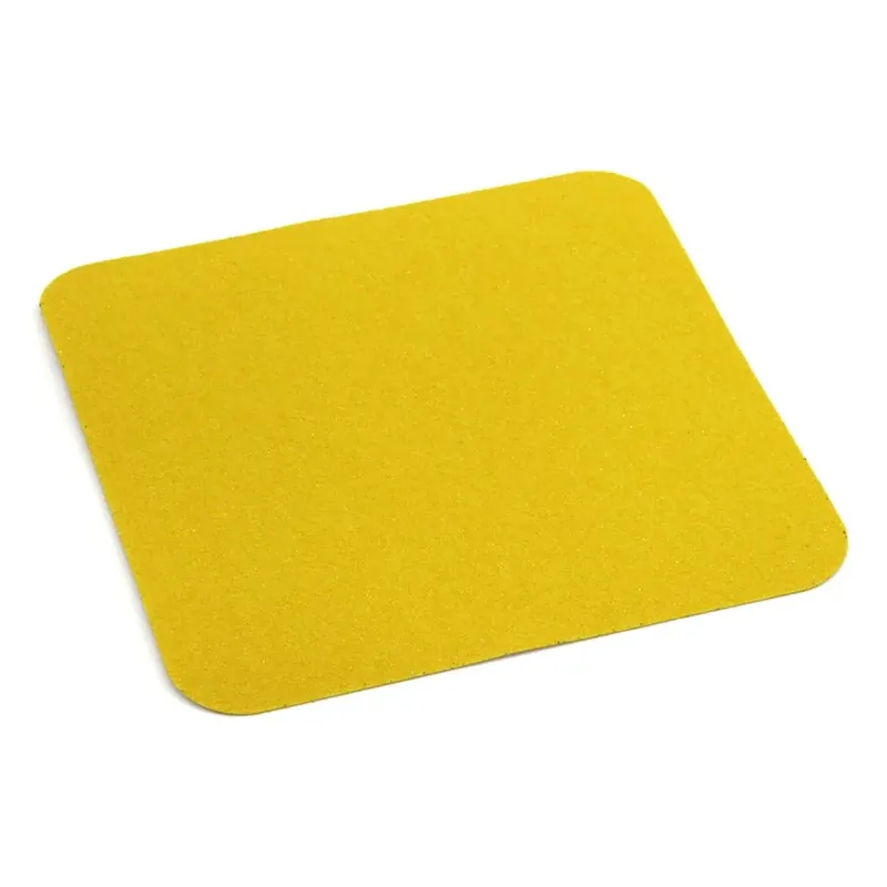 Veilige Betaling Žlutá korundová protiskluzová páska (dlaždice) FLOMA Standard - délka 14 cm, šířka 14 cm, tloušťka 0,7 mm