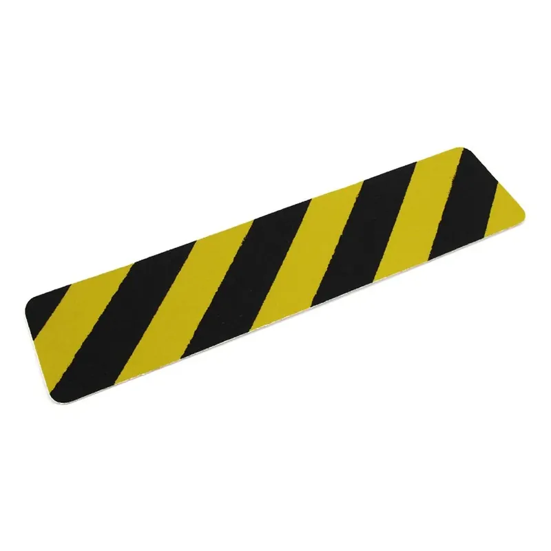 Černo-žlutá korundová protiskluzová páska (pás) FLOMA Super Hazard - délka 15 cm, šířka 61 cm, tloušťka 1 mm Shop Nu