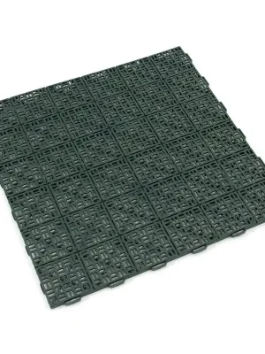 Goedkoop Zelená plastová děrovaná terasová dlažba Linea Marte - délka 55,5 cm, šířka 55,5 cm, výška 1,3 cm