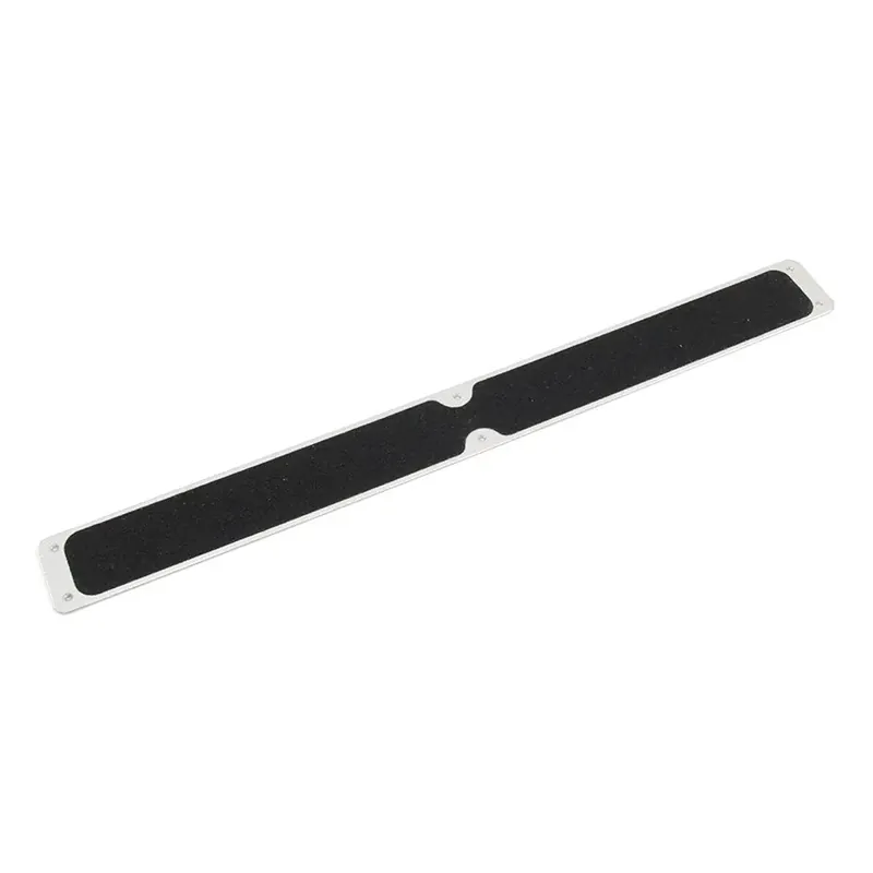 Černý hliníkový protiskluzový nášlap na schody FLOMA BDP - délka 63,5 cm, šířka 6,3 cm, tloušťka 1,6 mm Lage Prijs