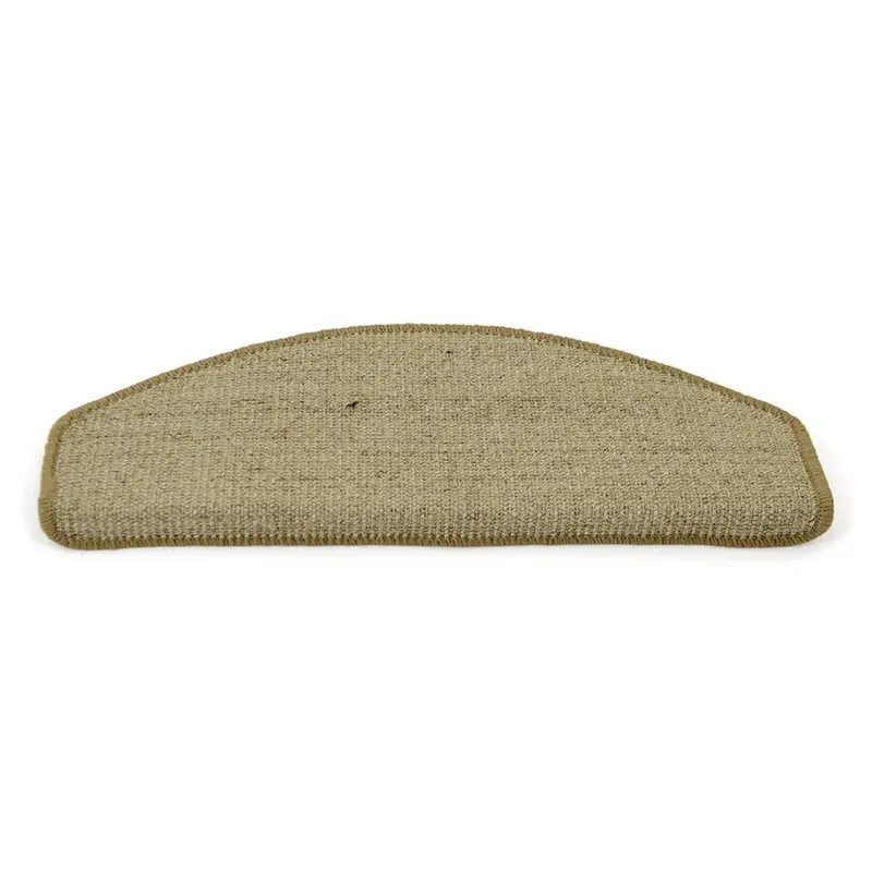 Gecertificeerd Kobercový půlkruhový nášlap na schody Sisal - délka 25 cm, šířka 65 cm, výška 3,5 cm