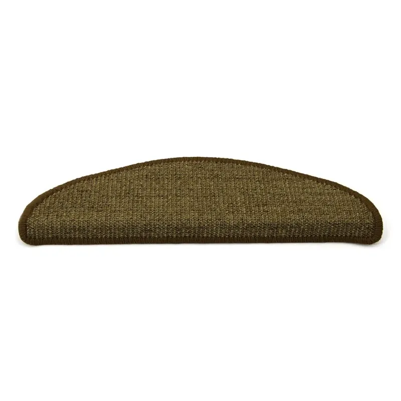Bestel Nu Kobercový půlkruhový nášlap na schody Sisal - délka 17 cm, šířka 56 cm, výška 3,5 cm