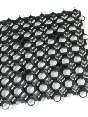 Černá plastová zatravňovací dlažba FLOMA Stella Green - délka 50 cm, šířka 50 cm, výška 4 cm Tijdelijk Beschikbaar
