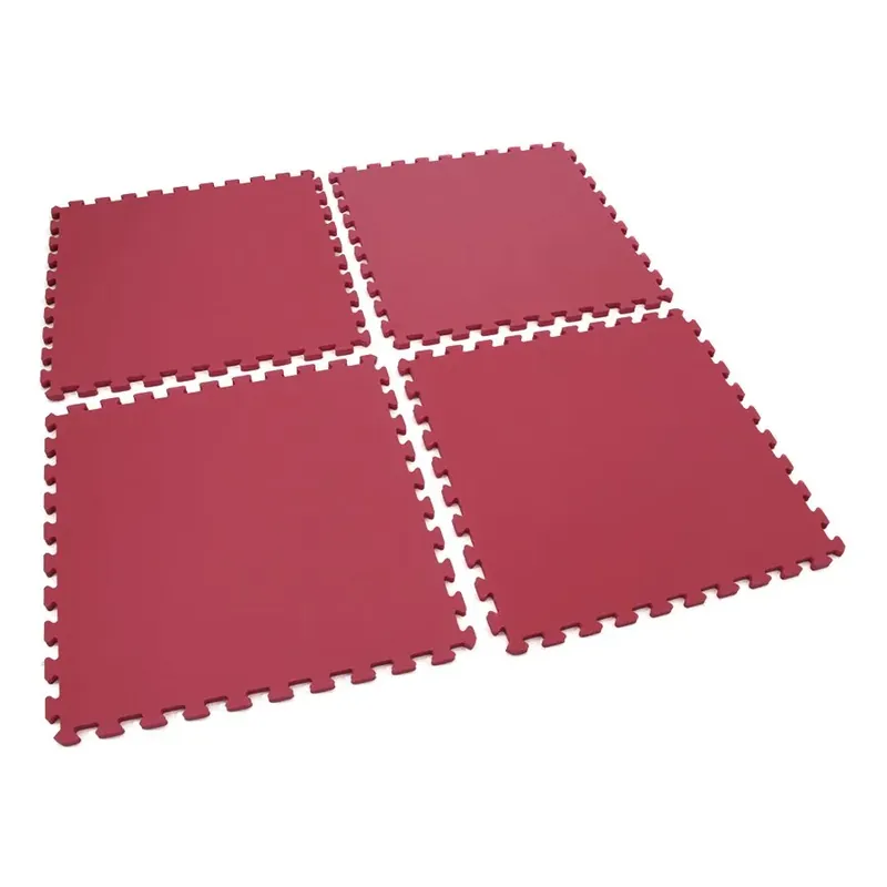 Červená pěnová modulová dětská hrací podložka (4 ks) SPARTAN SPORT - délka 122 cm, šířka 122 cm, výška 1,4 cm Hoge Kwaliteit