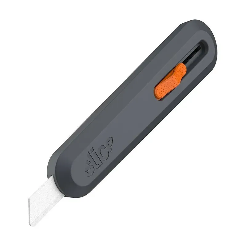 Koop Online Černo-oranžový plastový polohovatelný univerzální nůž SLICE - délka 15,4 cm, šířka 3,6 cm, výška 2,2 cm