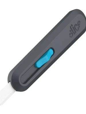 Černo-modrý plastový univerzální samozatahovací nůž SLICE - délka 15,4 cm, šířka 3,6 cm, výška 2,2 cm Dagaanbieding