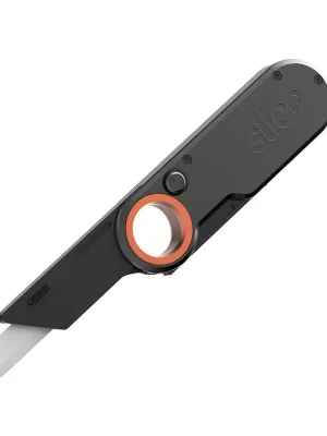 Černo-oranžový plastový skládací univerzální nůž SLICE - délka 11 cm, šířka 3,3 cm, výška 2,1 cm Betrouwbaar