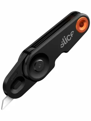 Fabrieksprijs Černo-oranžový plastový skládací univerzální nůž SLICE - délka 10 cm, šířka 2,6 cm, výška 1,2 cm