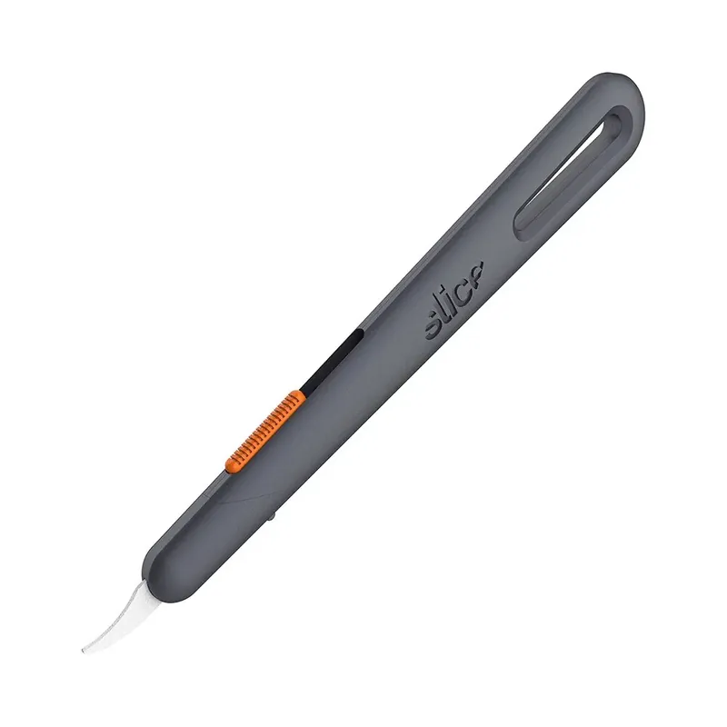 Černo-oranžový plastový rozparovací polohovatelný nůž SLICE - délka 14,7 cm, šířka 2,1 cm, výška 0,8 cm Laatste Kans