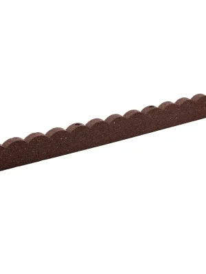 Beperkte Voorraad Gumový zahradní obrubník FLOMA Scalloped - délka 120 cm, šířka 5 cm, výška 10 cm