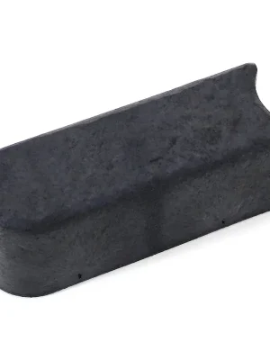 Betaalbaar Černý gumový zahradní obrubník FLOMA - délka 30 cm, šířka 10 cm, výška 12 cm