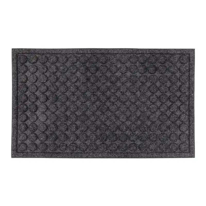 Aanbieding Textilní gumová vstupní rohož FLOMA Rounds - délka 45 cm, šířka 75 cm, výška 1,1 cm
