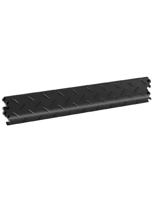 Snelle Levering Černá plastová (PVC) soklová lišta Fortelock Industry (diamant) - délka 51 cm, šířka 10 cm, tloušťka 0,7 cm